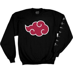Ripple Junction Men’s Naruto Shippuden Anti-Leaf Clouds Crew-Neck Fleece Sweatshirt