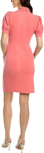 London Times Women's Shirred Flounce Puff Sleeve Faux Wrap Dress in Saudi Arabia