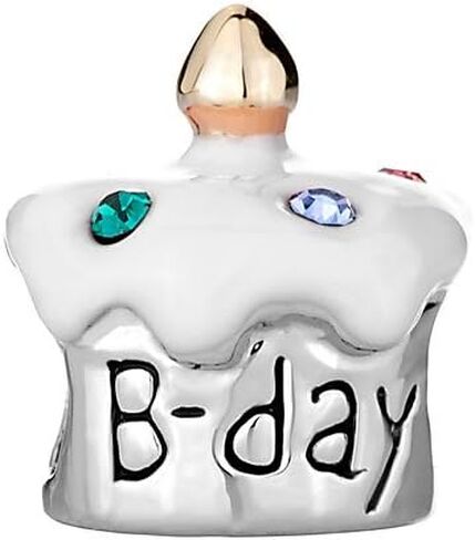 Happy Birthday Cake Charms for Bracelets Compatible with Pandora Bracelets in Saudi Arabia