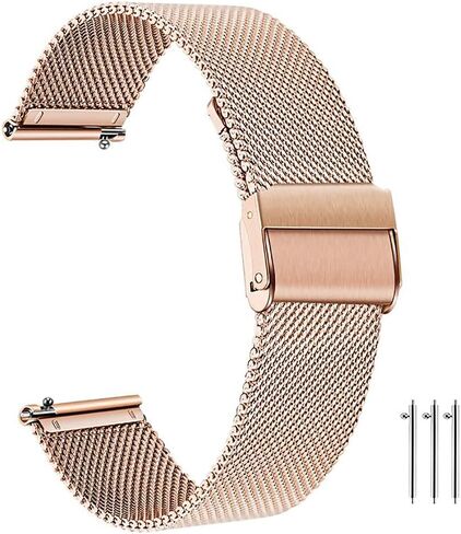 JBR Straight Universal Stainless Steel Mesh Milan Watch Band Quick Release Adjustable Duty End Bracelet Watch Strap14/16/18/20/22/24mm in Kuwait