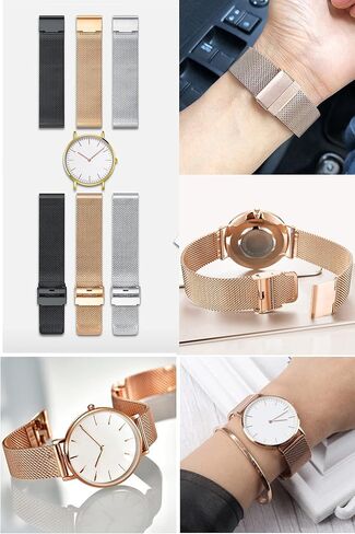 JBR Straight Universal Stainless Steel Mesh Milan Watch Band Quick Release Adjustable Duty End Bracelet Watch Strap14/16/18/20/22/24mm in Kuwait