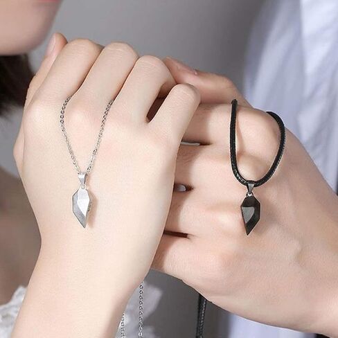 Choistily 6 Pcs Matching Couple Necklace Bracelets Set Moon Star Rings Matching Bracelets for Couples Friendship Necklaces for Him Her Bf Gf Bracelets(King Ring) in Saudi Arabia
