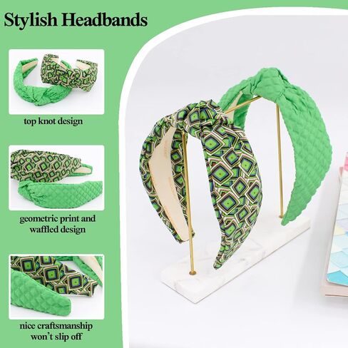 BEGOOD Headband for Women Womens Fashion Headband Wide Headbands Top Knot Hairband Designer Headbands Turban Hair Accessories for Girls 2Pcs Pink Tropical and Braided in Saudi Arabia