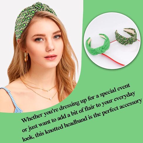 BEGOOD Headband for Women Womens Fashion Headband Wide Headbands Top Knot Hairband Designer Headbands Turban Hair Accessories for Girls 2Pcs Pink Tropical and Braided in Saudi Arabia