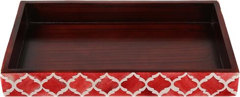 Handicrafts Home Decorative Guest Hand Towel Storage Tray Dispenser, Sturdy Holder for Disposable Paper Napkins - Bathroom Vanity Countertop Organization (10x6 Inches, Parlour-Bond) in Saudi Arabia