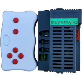 Weelye RX30 24V FC مقبس بأربعة جوانب للأطفال يعمل بالطاقة للركوب على السيارة 2.4G بلوتوث للتحكم عن بعد وملحقات الاستقبال للأطفال ركوب كهربائي على قطع غيار السيارة