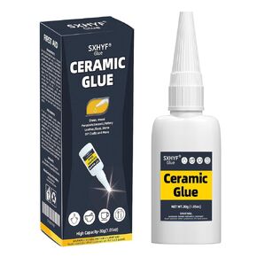 Sxhyf Ceramic Glue - 30g Ceramic Repair Oily Glue, Instant Bonding, Strong Adhesion, Repairs Last a Long Time, for Pottery, Porcelain, DIY Craft, Glass, Metal, Plastic, Wood Furniture, Leather, G00A in Kuwait
