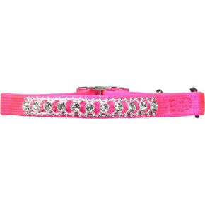 Petmate Bling Elastic Cat Collar, 3/8" x 8-10", Pink