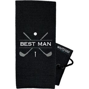 Groom Golf Towel - Groom Gifts - Bridal Party Gifts - Wedding Party Golf Towels - Golf Gifts for Groomsman - Embroidered Golf Gifts