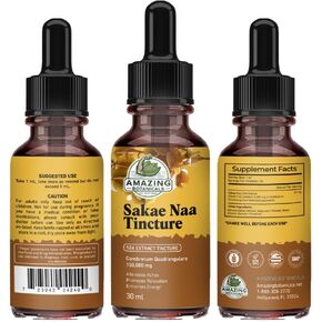 Sakae Naa 50X Extract Tincture High Potency 10,000 mg - Combretum Quadrangulare - Promotes Relaxation, Calmness & Focus - 30ml
