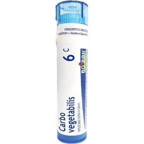 Boiron Carbo Vegetabilis 12C, 80 Pellets, Homeopathic Medicine for Bloating and Gas