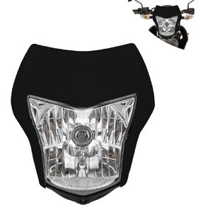 Front Headlight for Hawk 250,Dirt Bike Head Light Kit for Hawk 250cc/Hawk 250CC All Years - Black