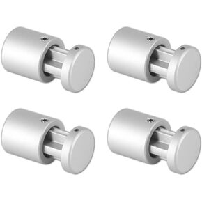 Side Clamp Corner Sign Standoffs 1" x 1" Solid Aluminum, Edge Grip Sign Standoffs for Glass, Burglarproof Sign Standoff, Standoffs Hardware, for Acrylic, Glass, PVC, Glass Panel