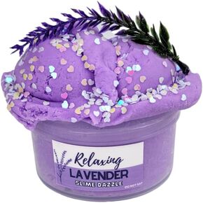 Slime Lavender Cloud Slime Drizzly Relaxing Lavender Sensory Slime Made in USA Relaxing Slime for Adults