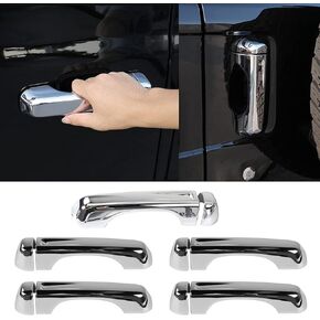 YOCTM Car Door Handle Cover Trim & Tailgate Handle Cover for 2018-2023 Jeep Wrangler JL JLU 4XE, for Jeep Gladiator JT 2020-2023, Decoration Exterior Accessories (Carbon Fiber Look)