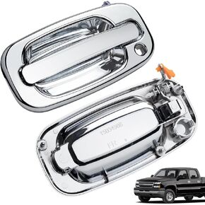 Avsty Door Handle for Chevy Silverado Suburban Tahoe Avalanche GMC Sierra 1500 2500 3500 Yukon Cadillac Escalade 1999 2000 2001 2002 2003 2004 2005 2006 2007 Chevrolet Latch Front Driver and Passenger