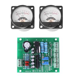 2Pcs VU Meter Warm Back Light Recording + Audio Level Amp with Driver Board Support Two Level Meter Backlight Power Supply Support Two Level Meter Backlight Power Supply