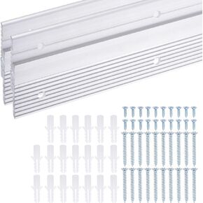 uxcell French Cleat Picture Hanger 41 Inch, 2 Pairs Aluminum Z Clip Supports 160lbs, Interlocking Wall Mounting Bracket, to Hang Mirrors, Panels, Shelves, Headboards, Art Frames
