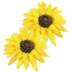 Sunflower Curtains 2Pcs Sunflower Curtain Magnetic Tiebacks Curtain Drapery Holdbacks Magnetic Window Drapery Decorative Holders with Rope for Outdoor Home and Office