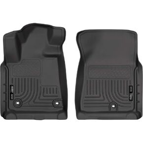 Husky Liners | Weatherbeater | Fits 2012 - 2021 Toyota Tundra CrewMax/Double Cab, 12-17 Tundra Regular Cab, 12-22 Sequoia | Front Row Liner, Black | 18561