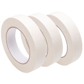 YouKing White Masking Tape for Artist, Removable Paper Tape for Drafting Art Watercolor Painting Canvas Framing 0.7 in x 55 yd 3Rolls. (3, White)