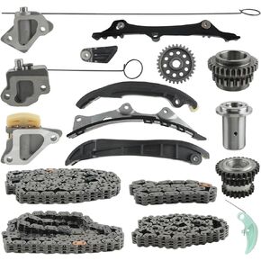 323513 Timing Chain Kit Fit for Maserati Ghibli Levante Quattroporte 2013-2017 3.0TT V6 Engine Replaces # 299481
