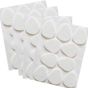Metatarsal Pads for Women and Men 40 Pieces, 1/4" Thick Felt Ball of Foot Cushion, Adhesive Forefoot Pads Forefoot Cushion Pads, Foot Pads for Forefoot and Sole Support, Metatarsalgia Mortons Neuroma
