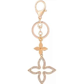 Creative Clover Keychain Gold Key Holder Metal Key Chain Keyring Charm Bag Auto Pendant Keychain
