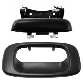 Parts N Go Silverado Tailgate Latch Assembly 1999-2007 Handle Bezel Set with Clips 99-07 Sierra 1500/2500/3500 1500HD 2500-15997911, GM1915105, GM1916102