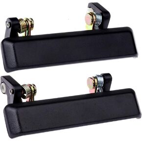 cciyu Door Handles Exterior Front Driver Passenger Side Replacement for 1986-1995 for Suzuki Samurai 8282083000 Black(2pcs)