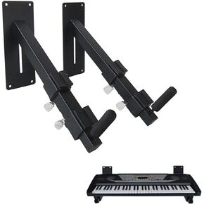 Steel Keyboard Arm Wall Mounts, Telescoping Arms is Adjustable from 10.2" to 16.5"