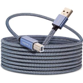 Printer Cable 3ft, Faodzc USB Printer Cord 2.0 Type A Male to B Male Printer Scanner Cord High Speed Compatible with HP, Canon, Dell, Epson, Xerox, Samsung and More 1m