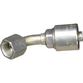 Gates G25174-0808 Female JIC 37 Flare Swivel - 45 Bent Tube (MegaCrimp)