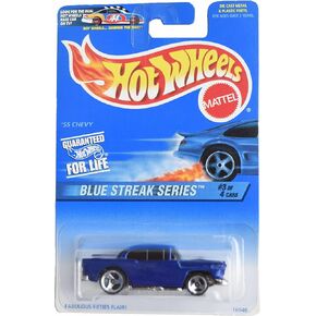 Hot Wheels '55 Chevy, Blue Streak Series 3/4 [Blue] #575