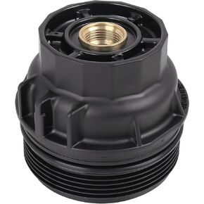 X AUTOHAUX Black Car Oil Engine Filter Housing Cap Cover Assembly 15620-36020 for Toyota Avalon Camry Highlander RAV4 for Lexus IS250 IS350 GS200t GS350 GS450h RX350