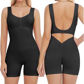 Women's Sexy Bodysuit Workout Rompers One Piece Summer Jumpsuits for Shorts Women Gym Yoga
