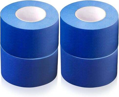 2-Piece Blue Painters Tape, 2 Inch Blue Painters Masking Tape Bulk for Multi-Surface,Produce Sharp Lines, Masking Tape for DIY Crafts & Arts,Labeling, Home(22 Yards x 2 Rolls) in Saudi Arabia