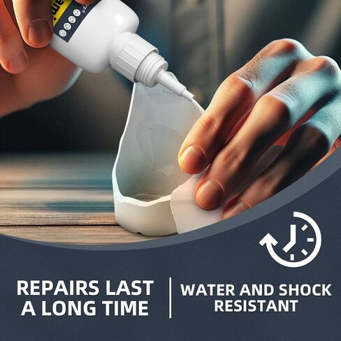 Sxhyf Ceramic Glue - 30g Ceramic Repair Oily Glue, Instant Bonding, Strong Adhesion, Repairs Last a Long Time, for Pottery, Porcelain, DIY Craft, Glass, Metal, Plastic, Wood Furniture, Leather, G00A in Kuwait