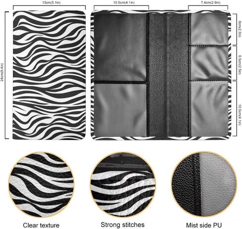 GIFTPUZZ Animals Pet Paws Print Car Registration and Insurance Holder, Premium Leather Auto Card Holder, Vehicle Glove Box Organizer for Driver's License, Car Document Holder in Saudi Arabia