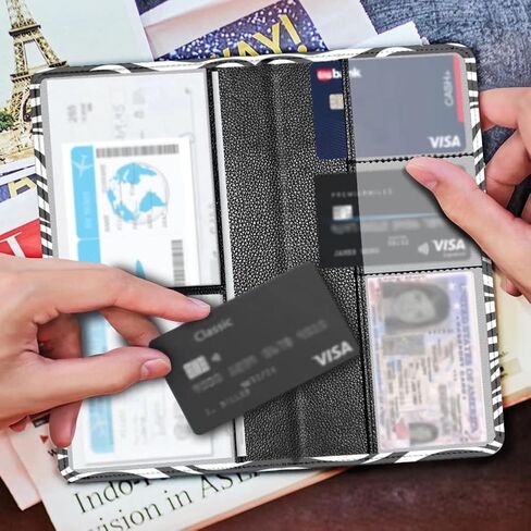 GIFTPUZZ Animals Pet Paws Print Car Registration and Insurance Holder, Premium Leather Auto Card Holder, Vehicle Glove Box Organizer for Driver's License, Car Document Holder in Saudi Arabia