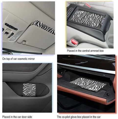 GIFTPUZZ Animals Pet Paws Print Car Registration and Insurance Holder, Premium Leather Auto Card Holder, Vehicle Glove Box Organizer for Driver's License, Car Document Holder in Saudi Arabia
