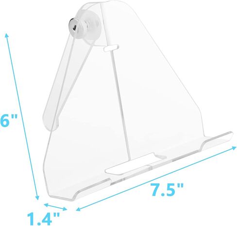 Clear Acrylic Angle Easel with Adjustable Support Ledges, Acrylic Book Display Easel, Wrestling Belts Display, Collectible Display, Plate Stands for Displaying Pictures Albums Comic Books CDs in Saudi Arabia