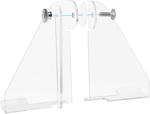 Clear Acrylic Angle Easel with Adjustable Support Ledges, Acrylic Book Display Easel, Wrestling Belts Display, Collectible Display, Plate Stands for Displaying Pictures Albums Comic Books CDs in Saudi Arabia