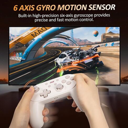 وحدة تحكم IINE Switch، وحدة تحكم لاسلكية احترافية للتبديل/Lite/OLED/PC، لوحة ألعاب عن بعد مع مشغلات خطية للقاعة/الاستيقاظ/الماكرو/التربو/الاهتزاز/التحكم في الحركة (مع حقيبة) in Kuwait