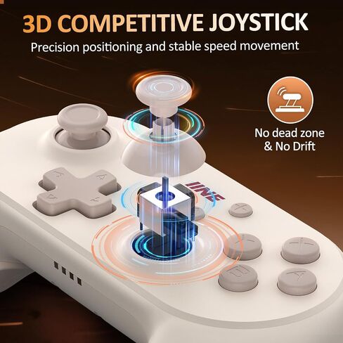 وحدة تحكم IINE Switch، وحدة تحكم لاسلكية احترافية للتبديل/Lite/OLED/PC، لوحة ألعاب عن بعد مع مشغلات خطية للقاعة/الاستيقاظ/الماكرو/التربو/الاهتزاز/التحكم في الحركة (مع حقيبة) in Kuwait