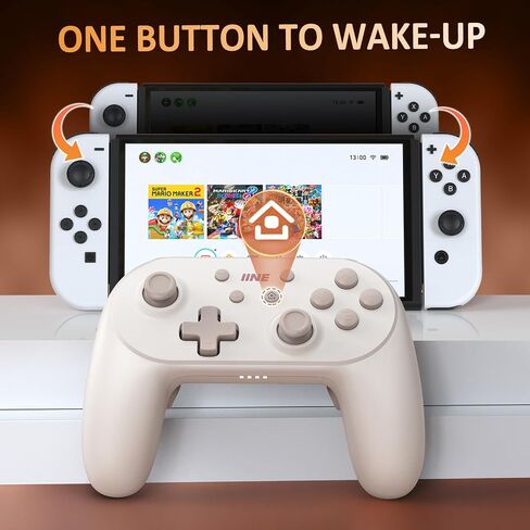 وحدة تحكم IINE Switch، وحدة تحكم لاسلكية احترافية للتبديل/Lite/OLED/PC، لوحة ألعاب عن بعد مع مشغلات خطية للقاعة/الاستيقاظ/الماكرو/التربو/الاهتزاز/التحكم في الحركة (مع حقيبة) in Kuwait