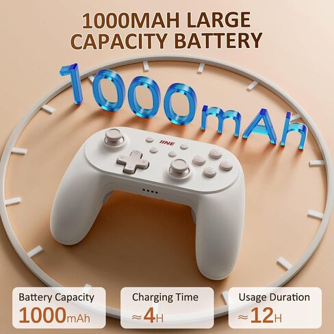 وحدة تحكم IINE Switch، وحدة تحكم لاسلكية احترافية للتبديل/Lite/OLED/PC، لوحة ألعاب عن بعد مع مشغلات خطية للقاعة/الاستيقاظ/الماكرو/التربو/الاهتزاز/التحكم في الحركة (مع حقيبة) in Kuwait