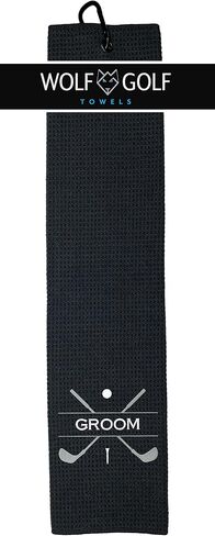 Groom Golf Towel - Groom Gifts - Bridal Party Gifts - Wedding Party Golf Towels - Golf Gifts for Groomsman - Embroidered Golf Gifts in Saudi Arabia