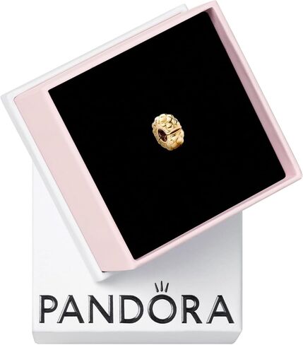 سحر مشبك مرصع من Pandora - مجوهرات اللحظات المتوافقة - مجوهرات مذهلة للنساء - هدية رائعة لها - ذهب عيار 14 قيراط - مع صندوق هدايا in Saudi Arabia