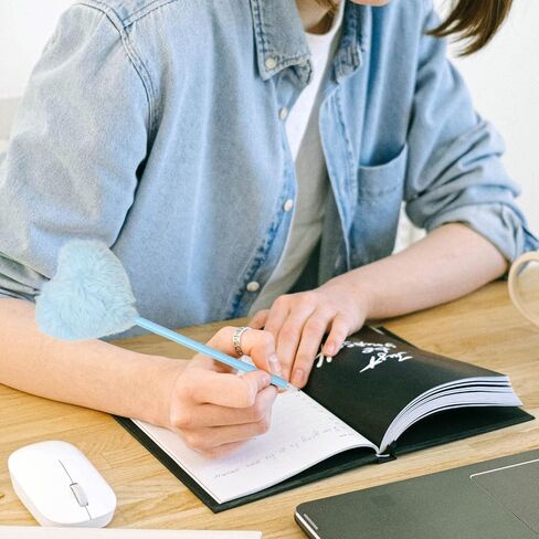 6 عبوات من أقلام الكرة الرقيقة الملونة، قلم بوم بوم على شكل قلب للفتيات، أقلام حبر جاف إبداعية من القطيفة للمدرسة واللوازم المكتبية in Kuwait